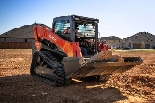97 hp open cab skid steer