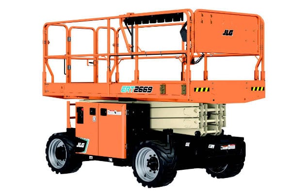 Electric rough terrain scissor lift