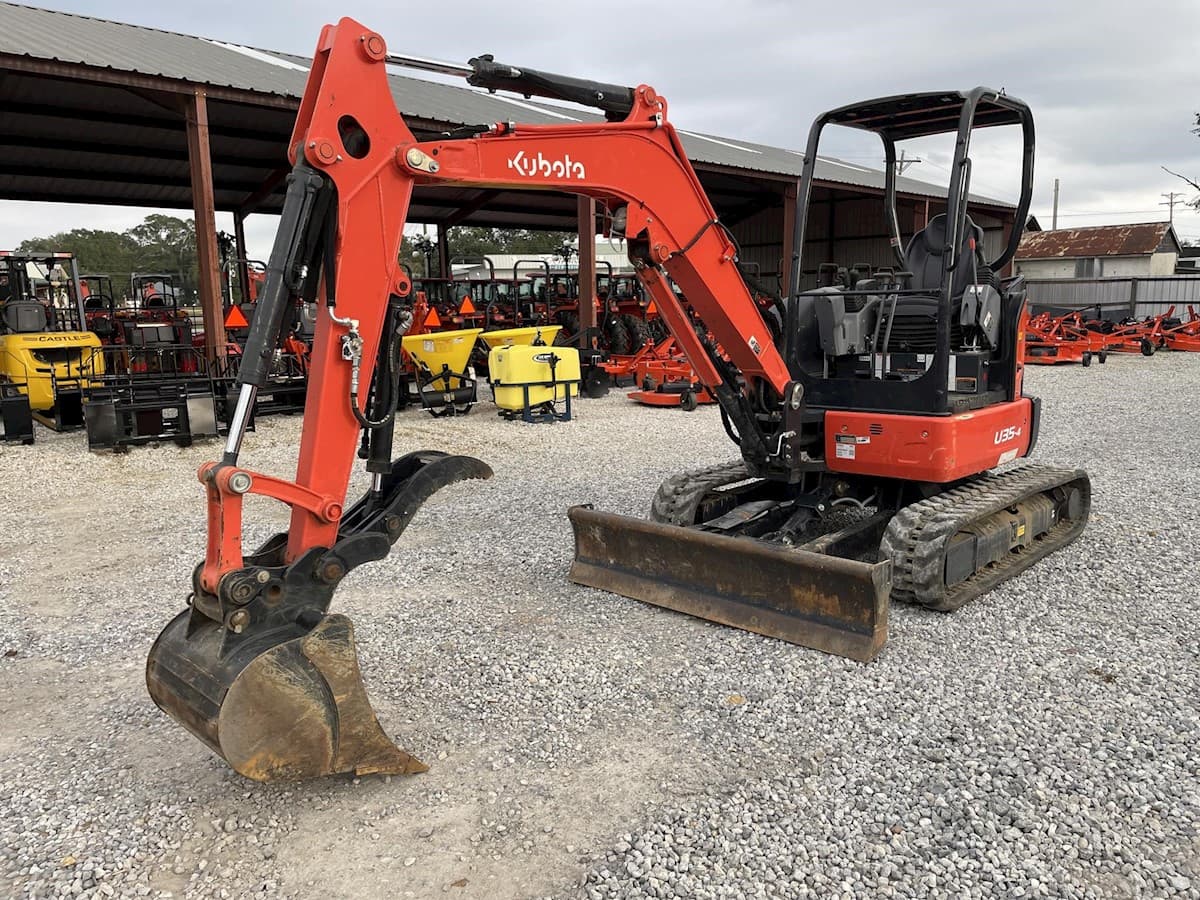 kubota excavator on lot